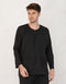 BAJU MELAYU PESAK MEGAT R/FIT (BLACK)